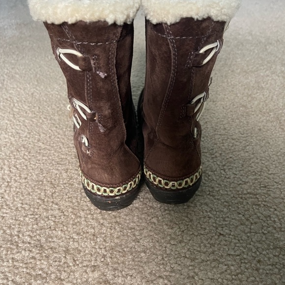 Brown Mid Calf Ugg Boots - Picture 3 of 5